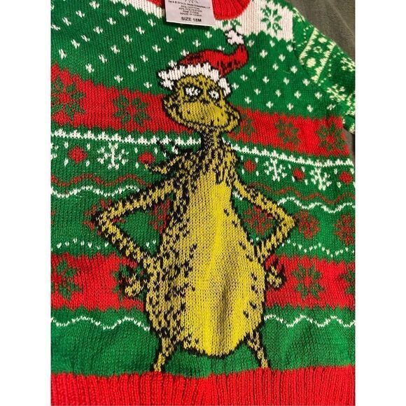 The Grinch Sweater 18m baby/toddler Ulgy Christmas Sweater 2019 - Picture 5 of 8